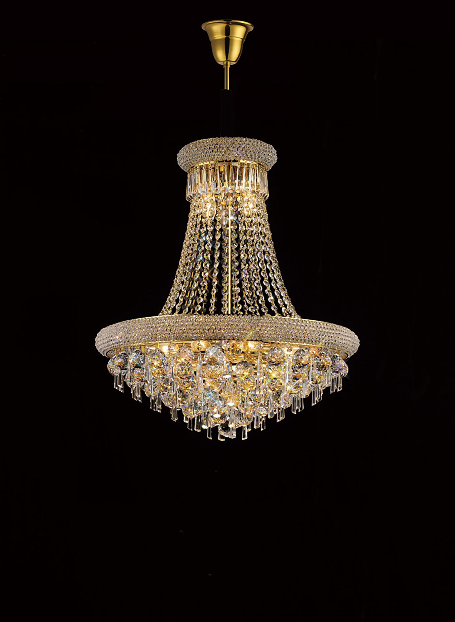 IL32111  Alexandra Crystal Chandelier 13 Light (18.2kg) Gold